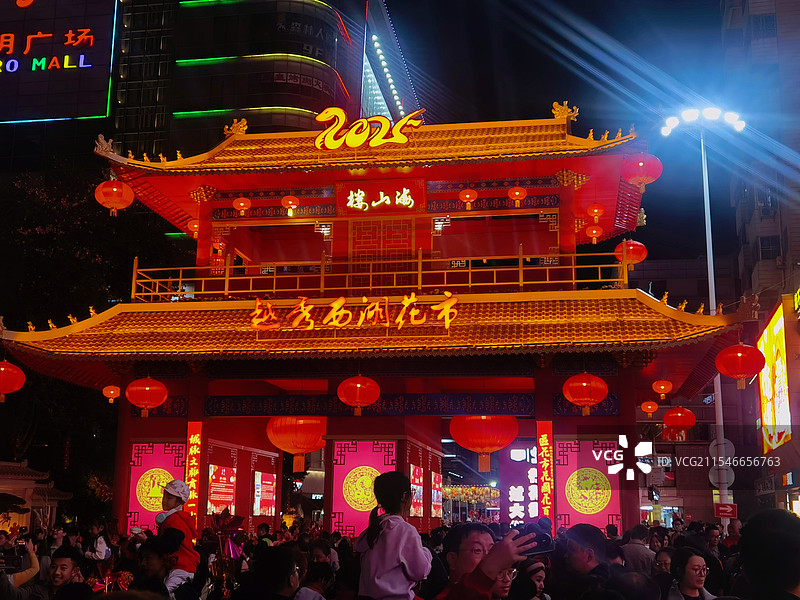 广州越秀西湖花市图片素材