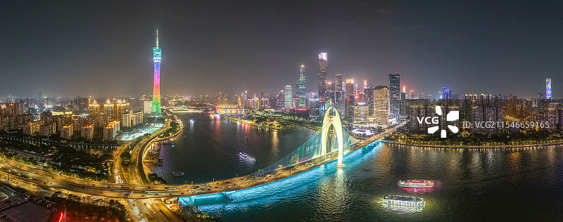 猎德大桥与广州塔图片素材