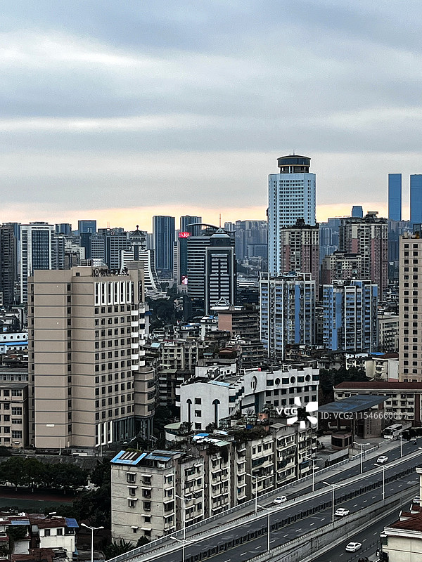 大年初一登高东山寺看夕阳图片素材