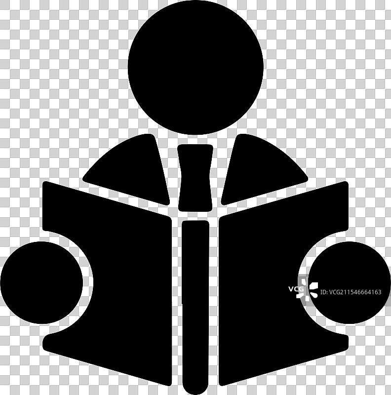 知识工作的剪影艺术图片素材