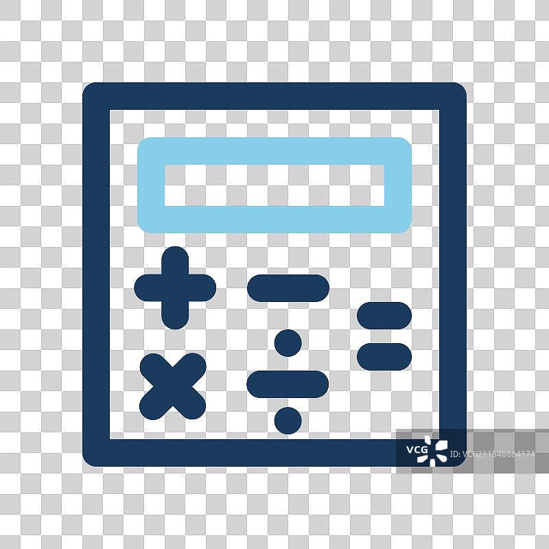 带有彩色条纹的计算器办公图标图片素材