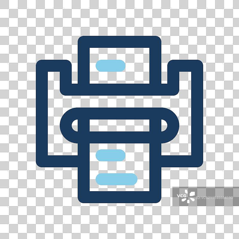 彩色线条的覆膜机图标 办公室图片素材