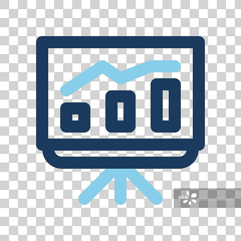 白板图标 彩色线条 商务符号图片素材