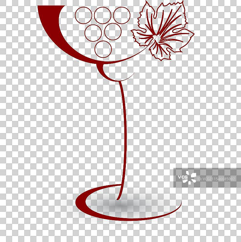 葡萄酒菜单卡设计背景图片素材