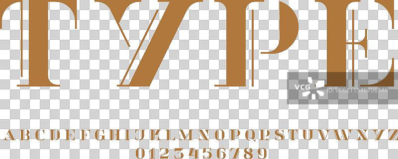 优雅的字母装饰字体图片素材