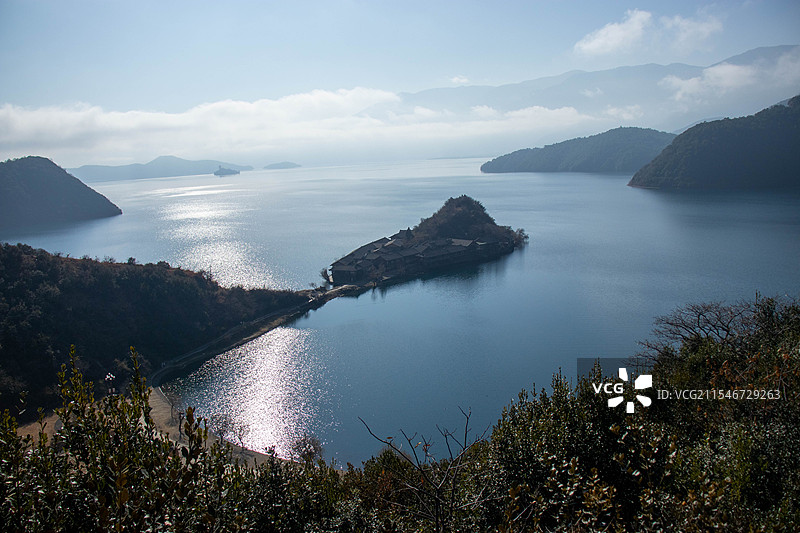 泸沽湖 里格观景台图片素材