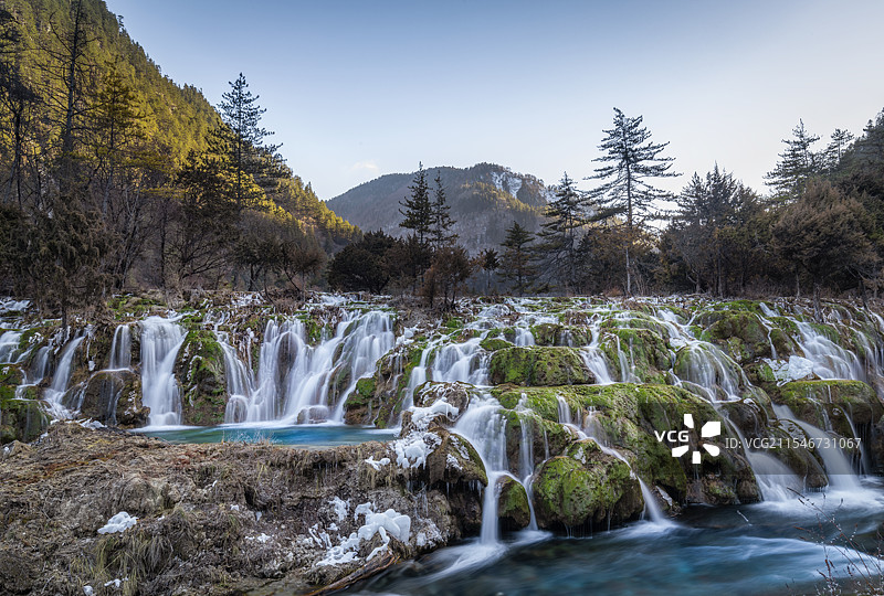 九寨沟瀑布，图片素材