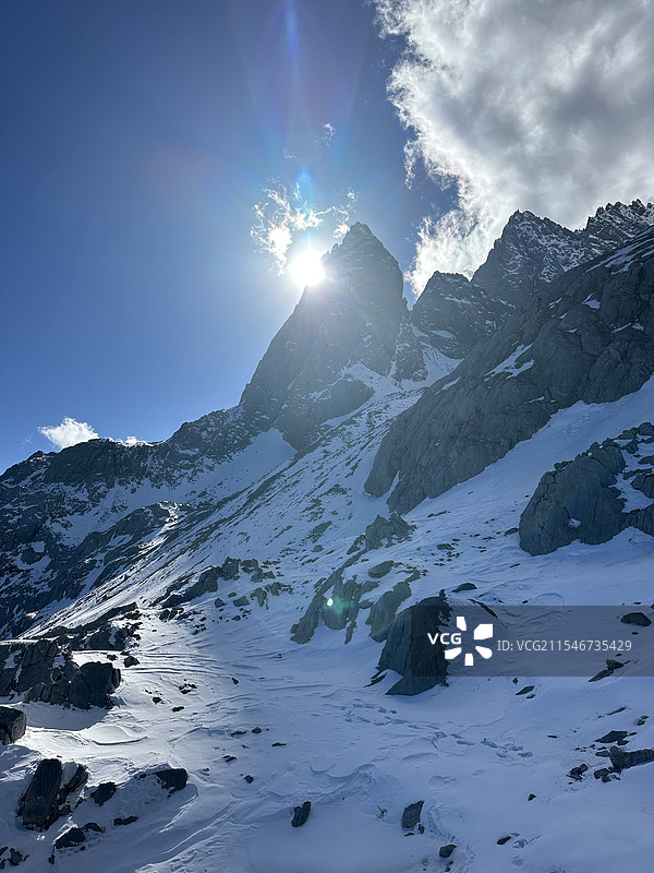 玉龙雪山之巅——扇子陡图片素材