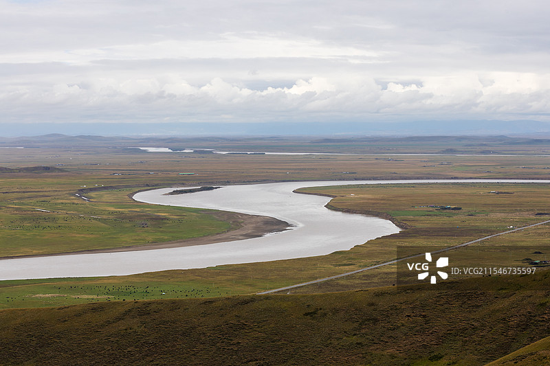 俯瞰黄河图片素材
