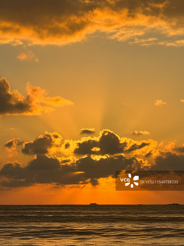 千步大沙的日出图片素材