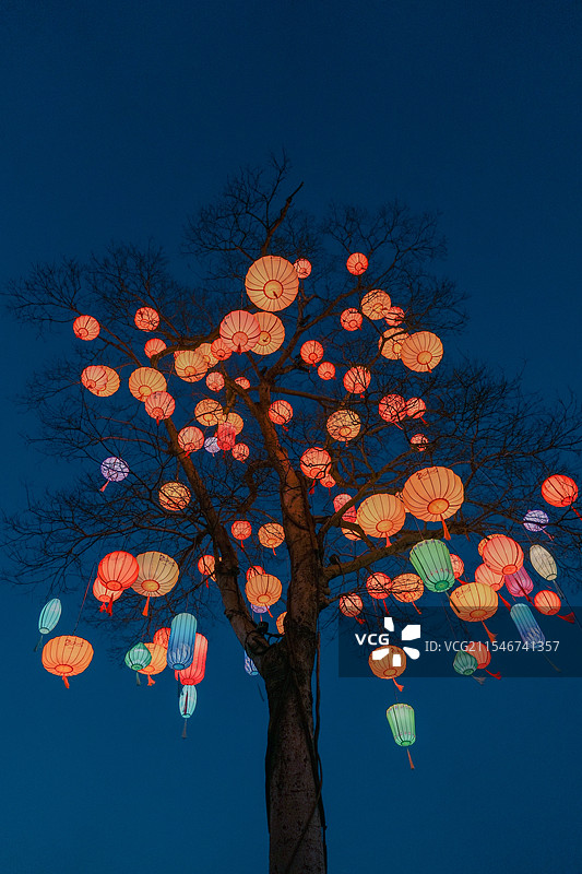 西溪灯节图片素材