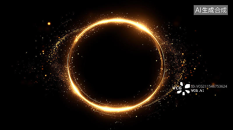 【AI数字艺术】质感黑金色年会图片素材