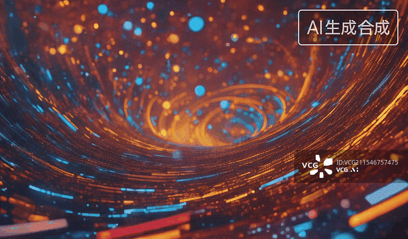 【AI数字艺术】星际漩涡图片素材