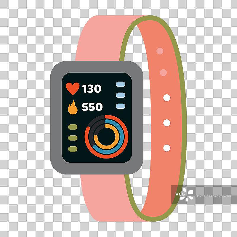健身追踪器智能数字手表小工具图片素材