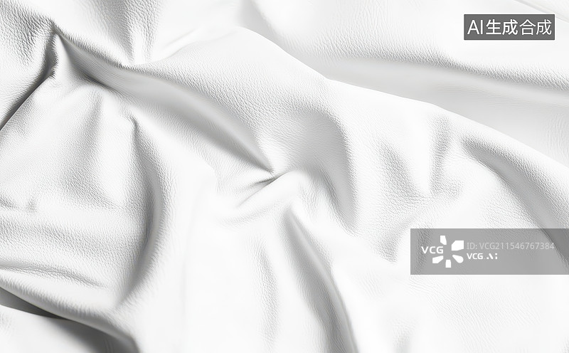 【AI数字艺术】白色真皮革质感背景图片素材