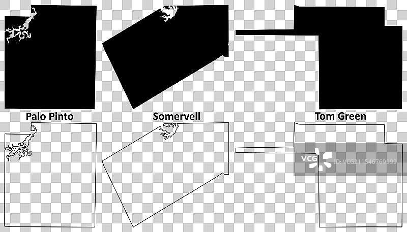 汤姆·格林·索默维尔和帕洛·平托县，德克萨斯州图片素材
