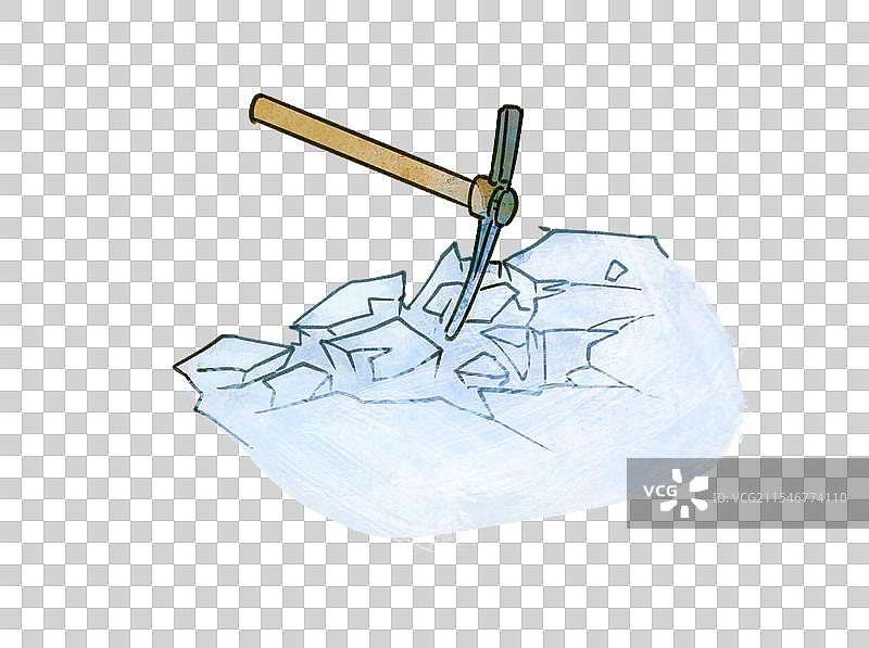 用冰凿采冰图片素材