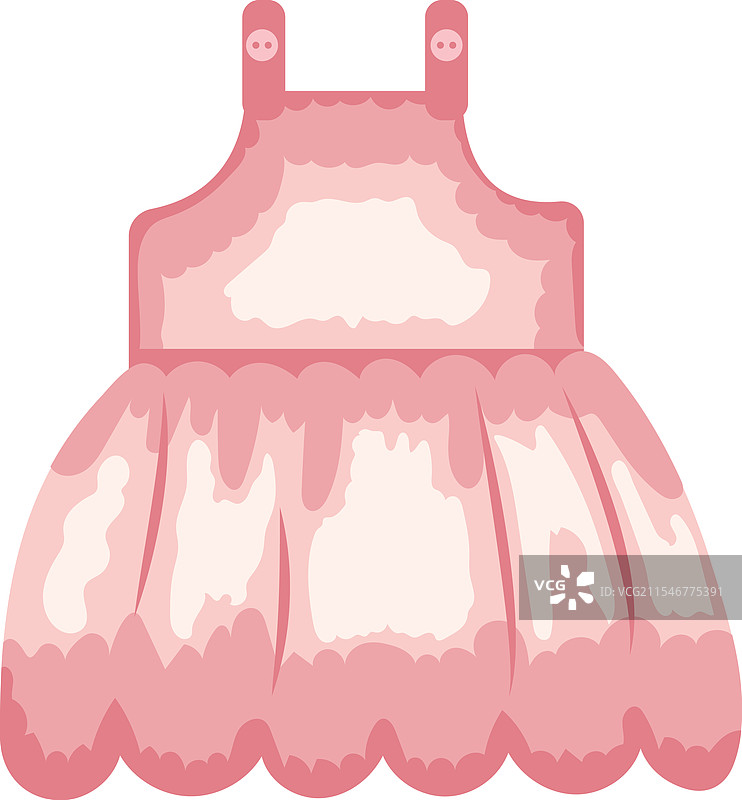 婴儿粉色连衣裙图片素材