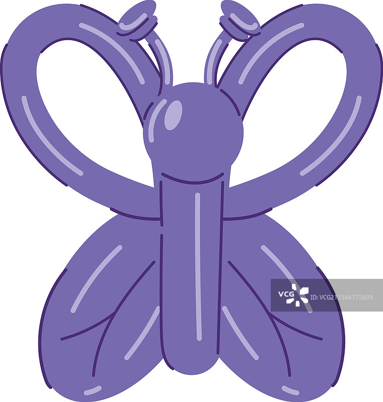 气球装饰的蝴蝶造型图片素材