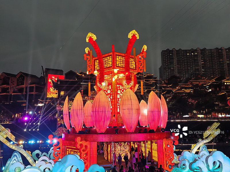 宣恩灯会图片素材
