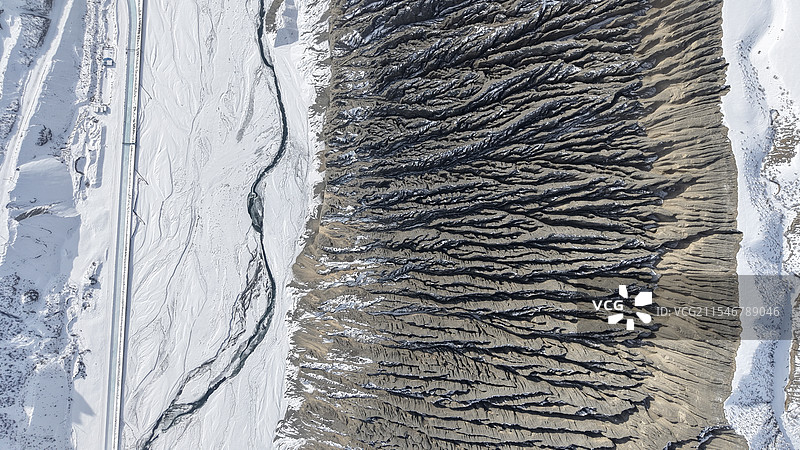 独山子大峡谷地貌图片素材
