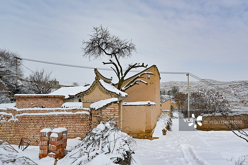 冬天的中国雪乡风光图片素材