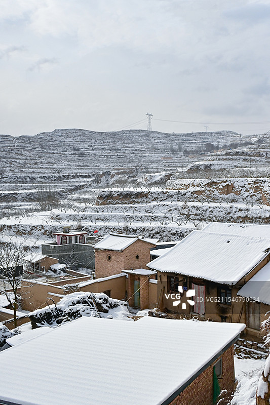 冬天的中国雪乡风光图片素材