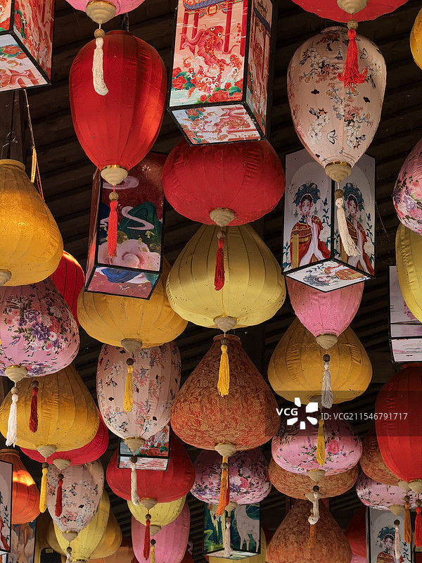 点亮千年文化！这些绝美的中国古灯笼让你一见倾心图片素材