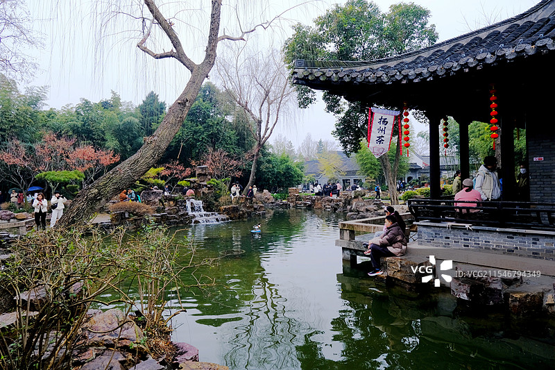冬季扬州个园风光图片素材