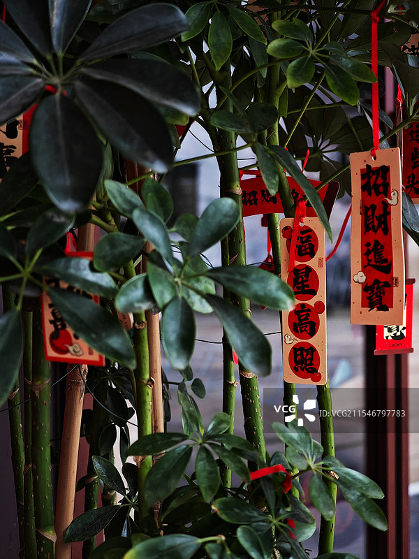 静物—新年祈福牌图片素材