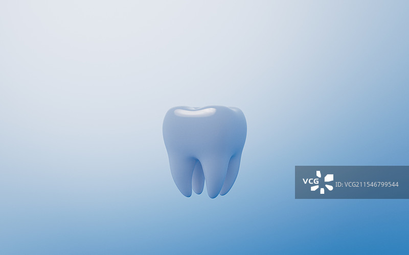 一棵牙齿三维渲染图片素材