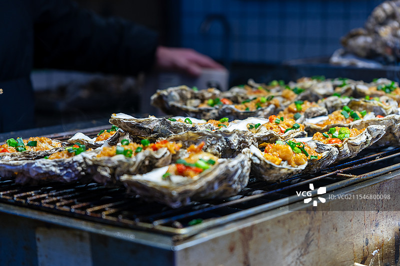 烤生蚝图片素材