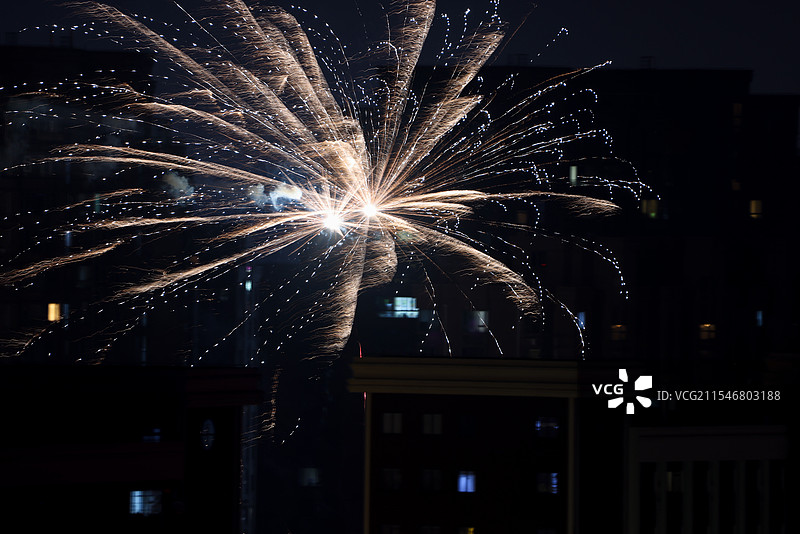 城市烟花图片素材