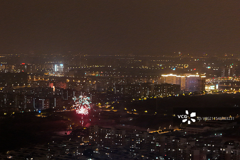 城市烟花图片素材