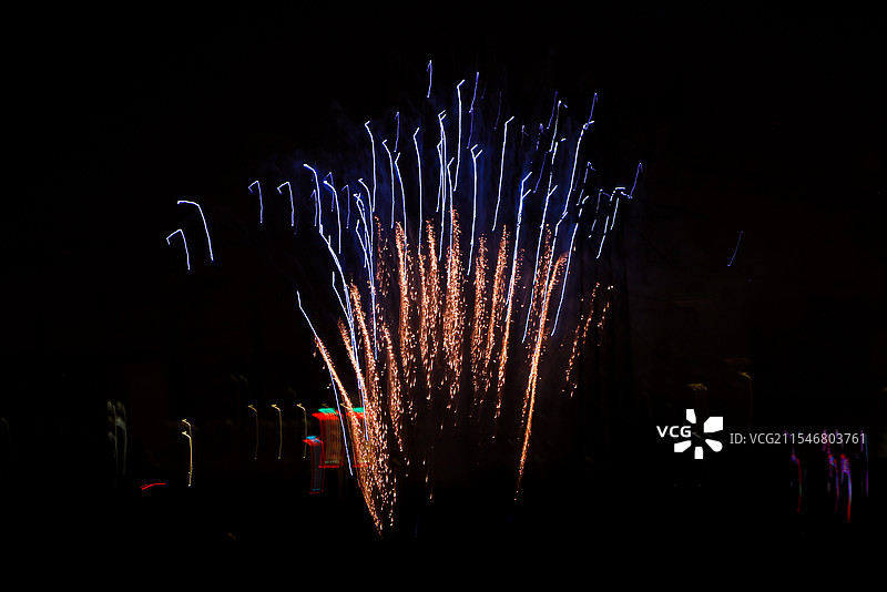 城市烟花图片素材