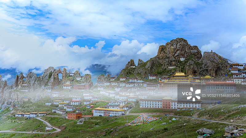 西藏孜珠寺图片素材