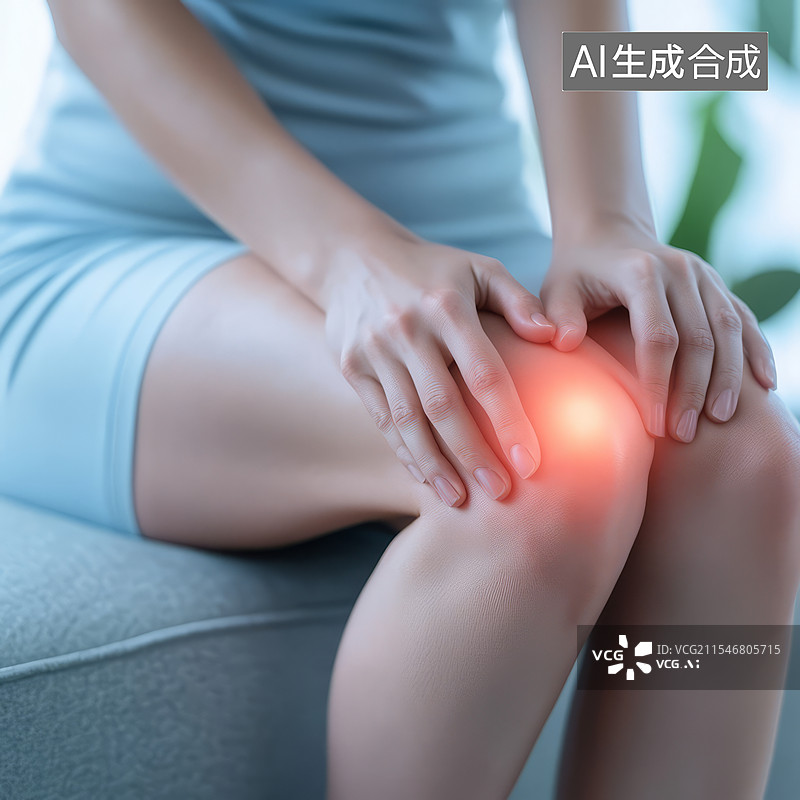 【AI数字艺术】膝盖疼痛的患者图片素材