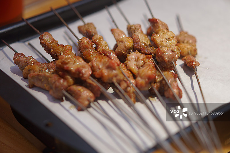 烧烤肉串美食特写  人间烟火图片素材