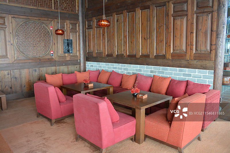 广州柏悦酒店大堂与餐厅图片素材