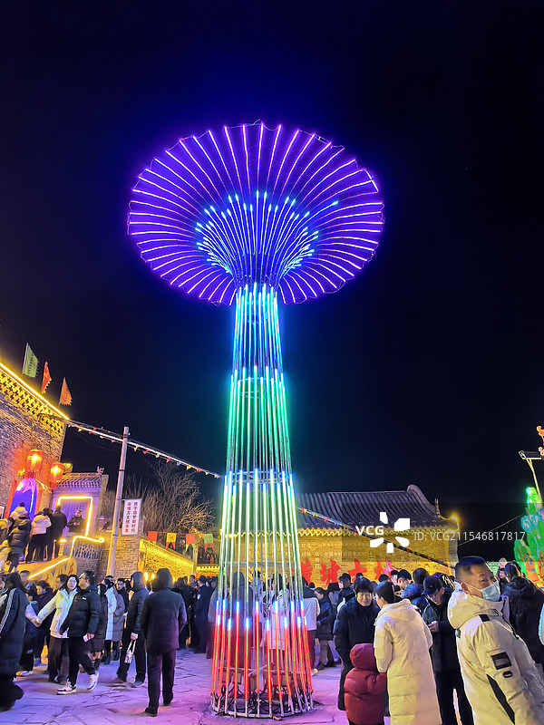 新春观花灯图片素材