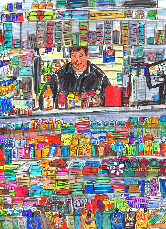 报刊亭图片素材