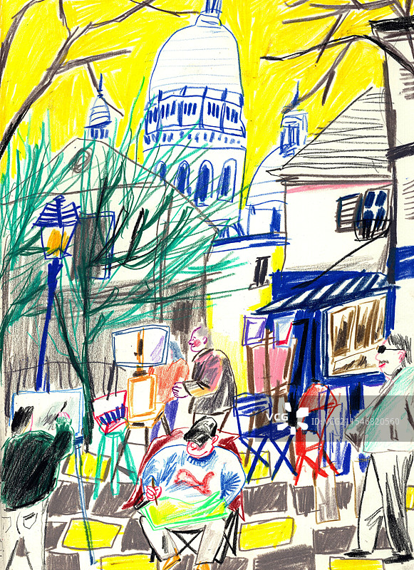 漫步在街头图片素材