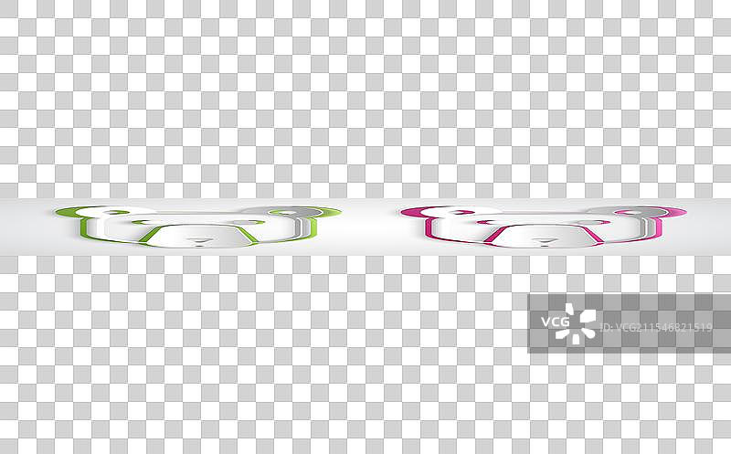 纸雕熊头图标，背景为灰色图片素材