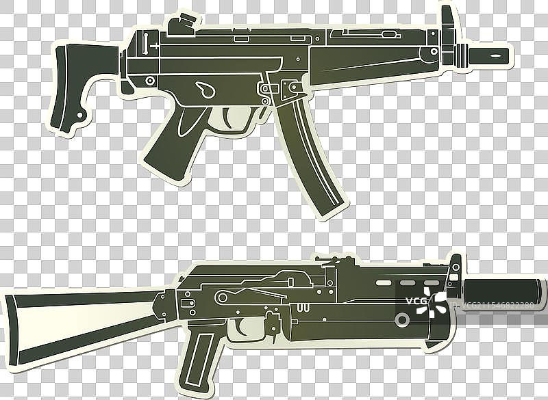 MP5和Bizon贴纸图片素材