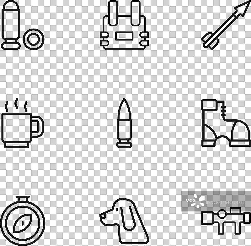 猎犬猎人靴狙击手光学设备图片素材