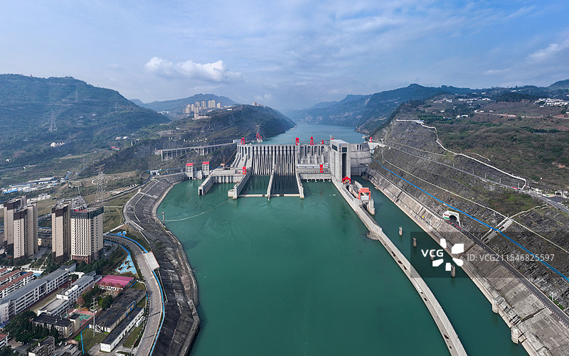 云南水富向家坝水电站图片素材