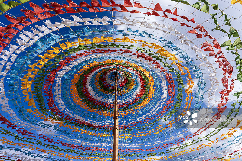 香格里拉大经幡图片素材