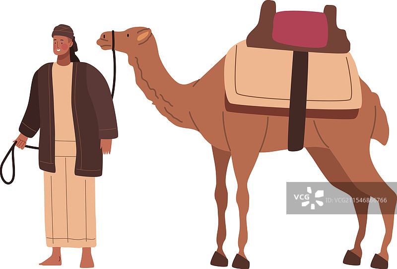 贝都因人和骆驼图片素材