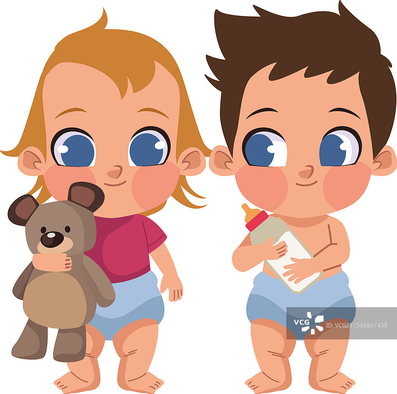 可爱的婴儿角色图片素材