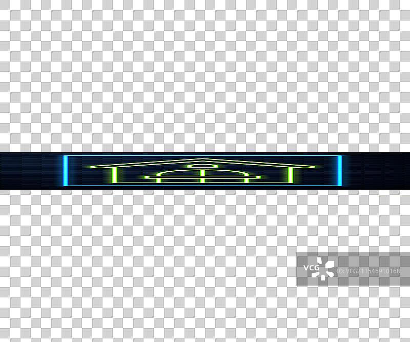 发光的霓虹线农舍图标，孤立于背景上图片素材